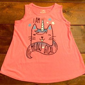 Justice meowgical sleeveless top